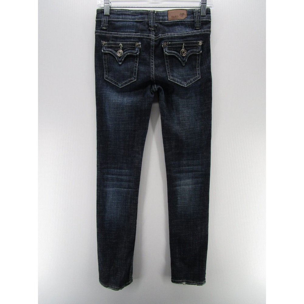 YASO Jeans Girls Youth 12 Blue Skinny Denim Mid Rise Collection Preppy